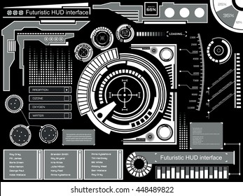 Abstract future, concept vector futuristic touch user interface HUD. For web virtual graphic, mobile applications isolated on background, techno, online design, business, gui, ui, kit.