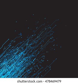 Abstract future, concept vector futuristic blue virtual graphic