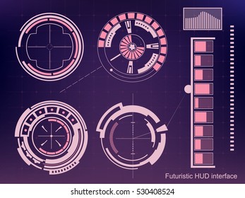 Abstract future, concept vector futuristic blue virtual graphic touch user interface HUD. For web, site, mobile applications isolated on background, techno, online design, business, gui, ui, kit, hud.