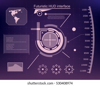 Abstract future, concept vector futuristic blue virtual graphic touch user interface HUD. For web, site, mobile applications isolated on background, techno, online design, business, gui, ui, kit, hud.