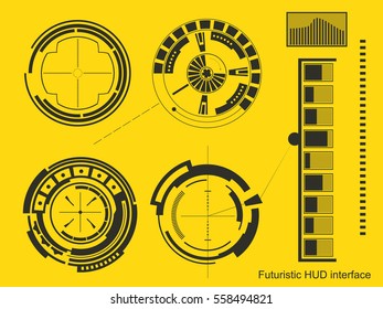 Abstract future, concept vector futuristic blue virtual graphic touch user interface HUD. For web, site, mobile applications isolated on background, techno, online design, business, gui, ui, kit, hud.