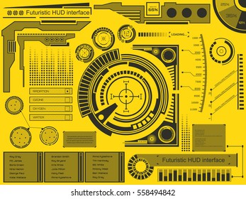 Abstract future, concept vector futuristic blue virtual graphic touch user interface HUD. For web, site, mobile applications isolated on background, techno, online design, business, gui, ui, kit, hud.