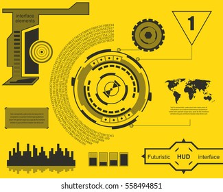 Abstract future, concept vector futuristic blue virtual graphic touch user interface HUD. For web, site, mobile applications isolated on background, techno, online design, business, gui, ui, kit, hud.