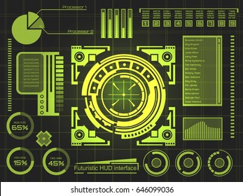 Abstract future, concept vector futuristic blue virtual graphic touch user interface HUD. For web, site, mobile applications isolated on background, techno, online design, business, gui, ui, kit, hud