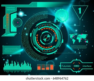 Abstract future, concept vector futuristic blue virtual graphic touch user interface HUD. For web, site, mobile applications isolated on background, techno, online design, business, gui, ui, kit, hud