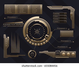 Abstract future, concept vector futuristic blue virtual graphic touch user interface HUD. For web, site, mobile applications isolated on background, techno, online design, business, gui, ui, kit, hud