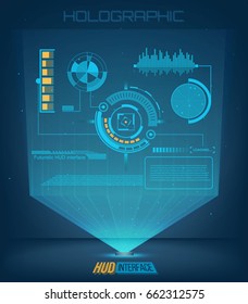 Abstract future, concept vector futuristic blue virtual graphic touch user interface HUD. For web, site, mobile applications isolated on background, techno, online design, business, gui, ui, kit, hud