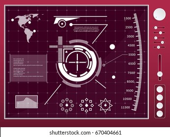 Abstract future, concept vector futuristic blue virtual graphic touch user interface HUD. For web, site, mobile applications isolated on background, techno, online design, business, gui, ui, kit.
