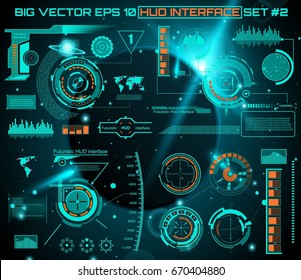 Abstract future, concept vector futuristic blue virtual graphic touch user interface HUD. For web, site, mobile applications isolated on background, techno, online design, business, gui, ui, kit.