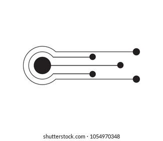 Abstract future digital science technology concept