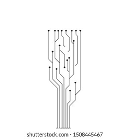 Abstract future digital science technology concept