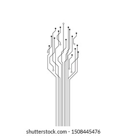 Abstract future digital science technology concept