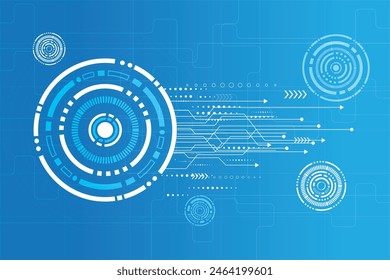 Abstract future digital science technology concept