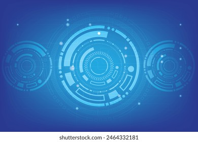Abstract future digital science technology concept