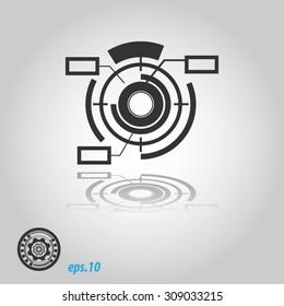 Abstract future icons,Vector