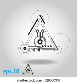 Abstract future icons,Vector