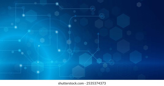 Abstractas futuro o innovación de la tecnología de fondo azul. Vector editable