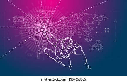 Abstract future realistics shape objects. Innovations blend systems and technologies in big data. development  technology automatically process. black and full color future style.