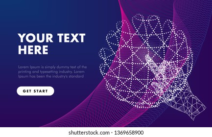 Abstract future realistics shape objects. Innovations blend systems and technologies in big data. development  technology automatically process. black and full color future style.