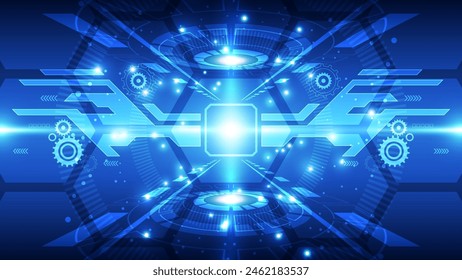 Abstract future technology concept background. Vector illustration for your graphic design.