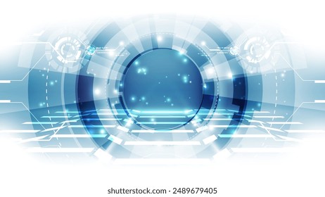 Abstract future technology concept background. Vector illustration for your graphic design.
