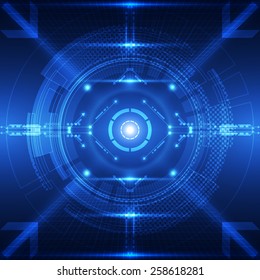 Abstract future technology concept background, vector illustration 