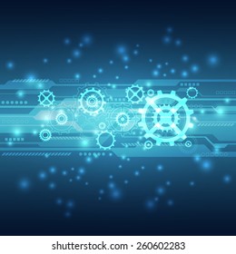 Abstract future technology concept background, vector illustration