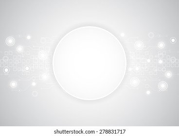 abstract future technology concept background, vector illustration