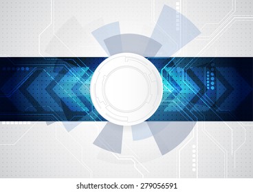 abstract future technology concept background, vector illustration