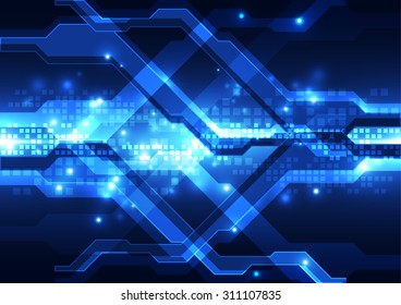 abstract future technology concept background, vector illustration