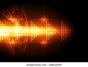 Abstract future technology concept background, vector illustration