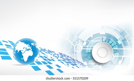 Abstract future technology concept background, vector illustration