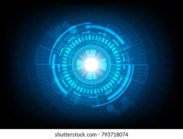 abstract future technology concept background.vector and illustration