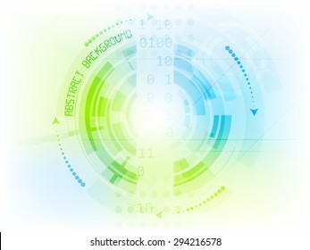 Abstract future technology vector background with circle elements and arrows/design with place for your content or creative editing