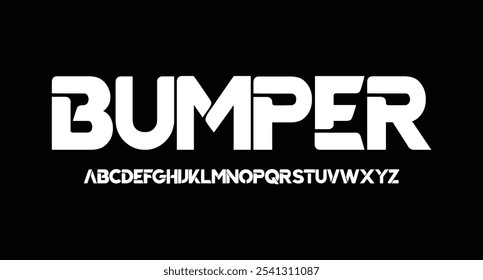 Abstract futuristic alphabet font, typography technology for your designs logo or brand name, vector illustration 10EPS
