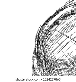abstract futuristic architecture