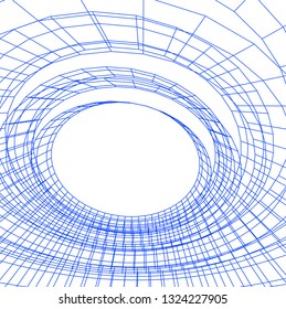 abstract futuristic architecture