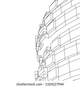 abstract futuristic architecture