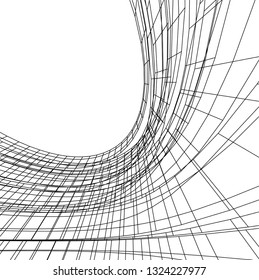 abstract futuristic architecture