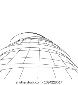 abstract futuristic architecture