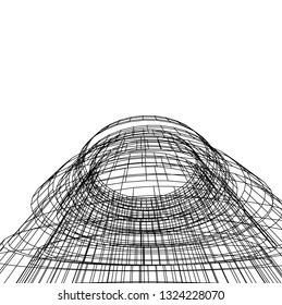 abstract futuristic architecture