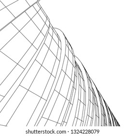 abstract futuristic architecture
