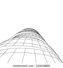 abstract futuristic architecture
