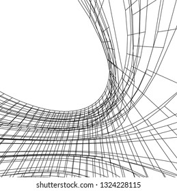 abstract futuristic architecture
