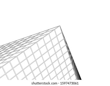 abstract futuristic architecture 3d design 