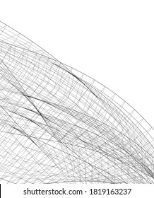 estructura 3d de arquitectura futurista abstracta