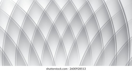 Abstract Futuristic Architecture Circular Concentric Background. Wave Outdoor Structures.eps10