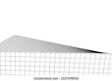 abstract futuristic architecture 
vector 3d illustration