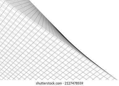 arquitectura abstracta futurista 
ilustración vectorial 3d