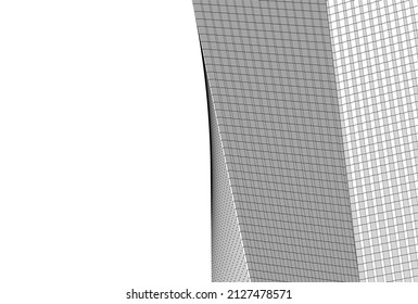 abstract futuristic architecture 
vector 3d illustration